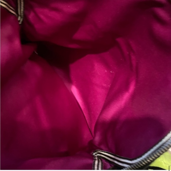 Henri Bendel Debutant shiny Black Leather Clutch Purse vintage compact mirror - Picture 8 of 14